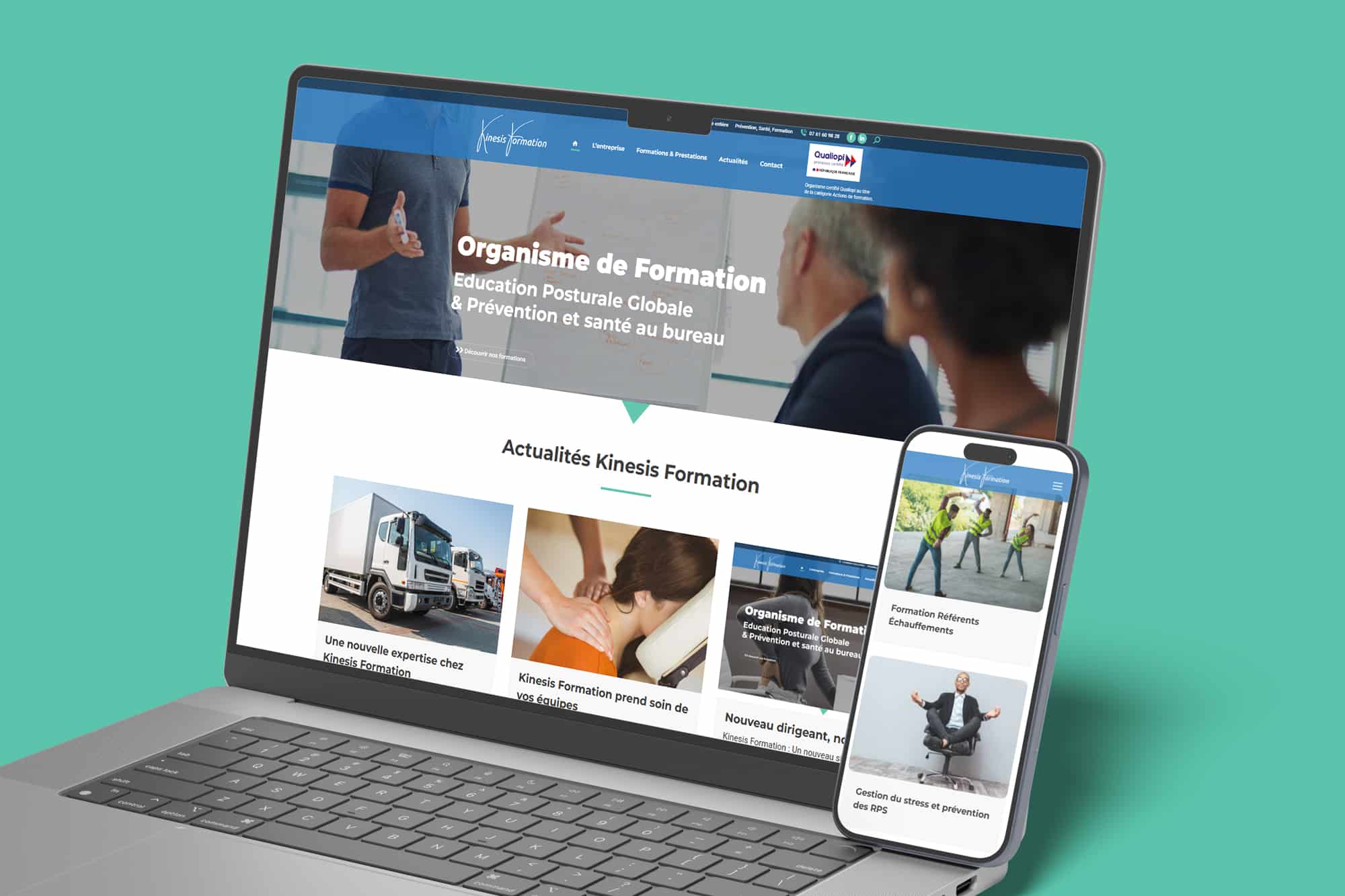 Création site Internet Kinesis Formation